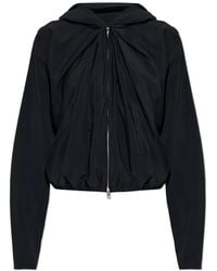 Alexander Wang - Draped Zip-Up Hoodie - Lyst