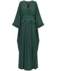 Saiid Kobeisy - Embroidered-Details Long-Sleeve Dress - Lyst