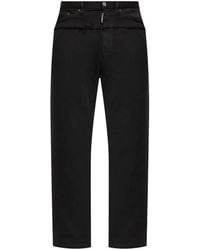 DSquared² - Denim-Panel Cotton Track Pants - Lyst