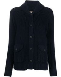 RRL - Button-up Ribbed-knit Cardigan - Lyst