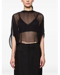 Atu Body Couture - Ruffled Silk Blouse - Lyst