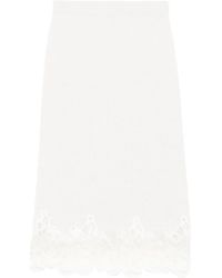 Fabiana Filippi - Lace-Trimmed Midi Skirt - Lyst