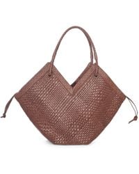 IBELIV - Large Trinity Woven-Leather Tote Bag - Lyst