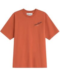 LES HÉRITIERS - Logo-Print Cotton T-Shirt - Lyst