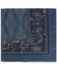 Etro - Cashmere Scarf With Decorative Pattern - Lyst