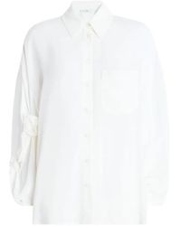High - Camisa Nap Con Nudo En La Manga - Lyst