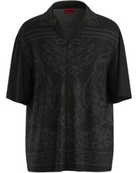 HUGO - Overhemd Met Bloemenprint - Lyst