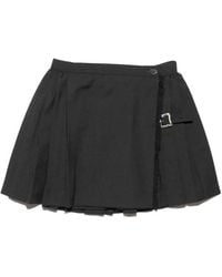 Enfants Riches Deprimes - Buckle-Fastening Pleated Mini Skirt - Lyst