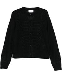 McQueen - Braided-Detail Button Cardigan - Lyst