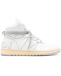 Rhude - Rhecess High-Top Leather Sneakers - Lyst