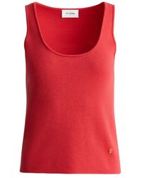 St. John - Top Sin Mangas Con Logo - Lyst
