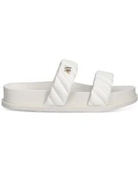 ARMANI EXCHANGE - Quilted Double-Strap Slides - Lyst