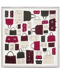 POTAMY - Bag-Print Silk Scarf - Lyst