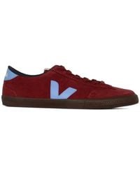 Veja - Volley Logo Suede Sneakers - Lyst