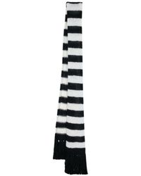 Saint Laurent - Striped Wool Scarf - Lyst