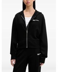 KARL LAGERFELD - Sudadera Con Capucha Y Logo - Lyst