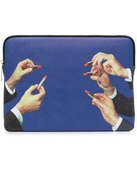 Seletti - Lipstick Print Laptop Case - Lyst