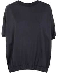 Liviana Conti - Top Met Elastische Afwerking En Korte Mouwen - Lyst