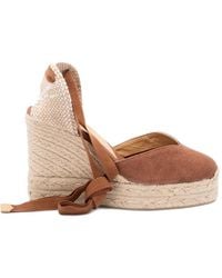 Castañer - Chiara/8Ed/002 Ribbon Wedge-Heel Espadrilles - Lyst