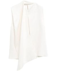 KHAITE - Loe Gedrapeerde Top - Lyst