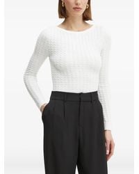 Guess - Cable-Knit Sweater - Lyst