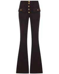 The Seafarer - Pantalon Évasé À Boutonnière - Lyst