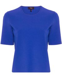 Theory - Short-Sleeve Jersey T-Shirt - Lyst