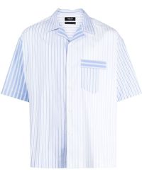 FIVE CM - Stripe-print Panelled Shirt - Lyst