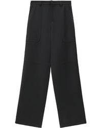 Loewe - Front-Pocket Wool Trousers - Lyst