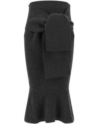 Jacquemus - La Jupe Fiocco Knot-Detail Midi Skirt - Lyst