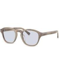 Brunello Cucinelli - Brille Mit Rundem Gestell - Lyst
