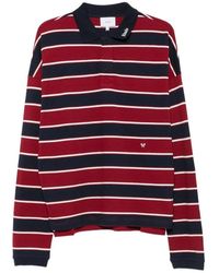 Rhude - Striped Long-Sleeve Polo Shirt - Lyst