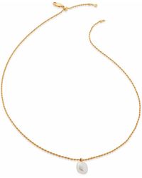 Monica Vinader - Nura Tiny Keshi Pearl Necklace - Lyst