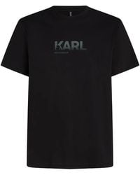 KARL LAGERFELD - Ombre-Print Logo T-Shirt - Lyst
