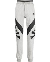 Philipp Plein - Skull-Print Track Pants - Lyst