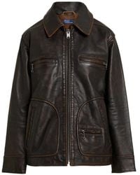 Polo Ralph Lauren - Leather Moto Jacket - Lyst