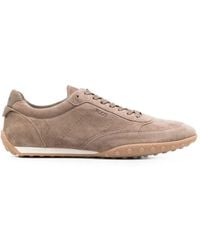 Tod's - Suede Leather Sneakers - Lyst