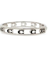 COACH - Logo Brass Bracelet - Lyst