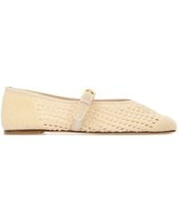 Stuart Weitzman - Leora Crochet Ballet Flats - Lyst