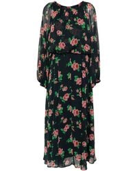 ROTATE BIRGER CHRISTENSEN - Floral-Print Chiffon Maxi Dress - Lyst