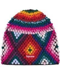 Supreme - Textured-Knit Beanie Hat - Lyst