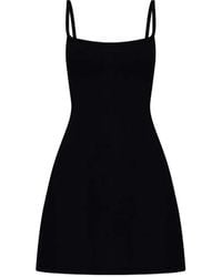 DSquared² - Kleedjes ,Zwart ,Polyester Off-Shoulder Jurk - Lyst