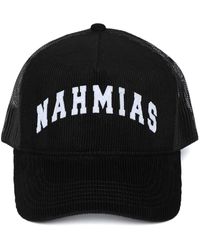 NAHMIAS - Logo-appliqué Corduroy Trucker Cap - Lyst