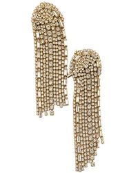 Rosantica - Crystal-Embellished Fringed Earrings - Lyst