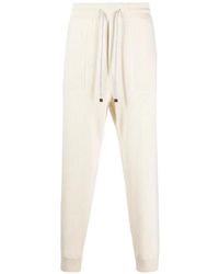 Brunello Cucinelli - Ribbed-Knit Drawstring Track Pants - Lyst