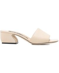Sergio Rossi - Sculpted-Heel Sandals - Lyst