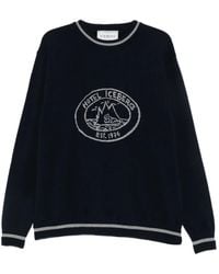 Iceberg - Logo-Intarsia Tipped Sweater - Lyst