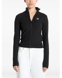 adidas - Essentials Ribbed Zip-Up Track Jacket - Lyst
