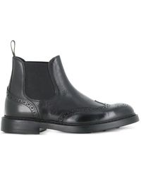 Doucal's - Brogue-Detail Chelsea Boots - Lyst
