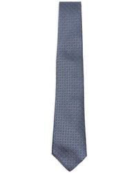 Canali - Geometric-Pattern Silk Tie - Lyst
